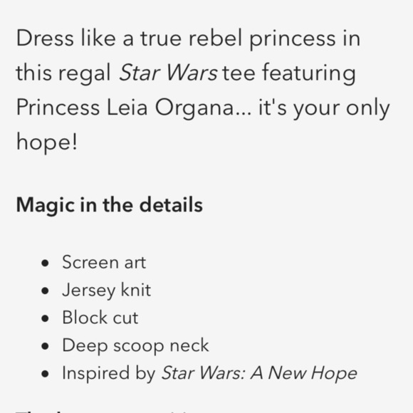 Disney Rebel Princess Leia T-Shirt - Picture 3 of 6